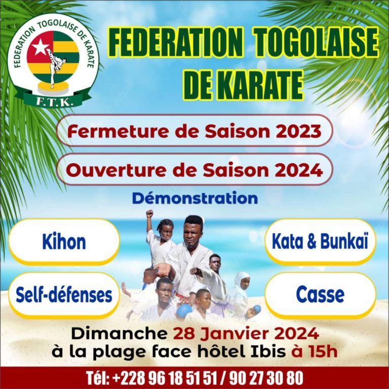 KARATE / CLOTURE DE LA SAISON SPORTIVE 2023 ET OUVERTURE DE LA SAISON SPORTITVE 2024