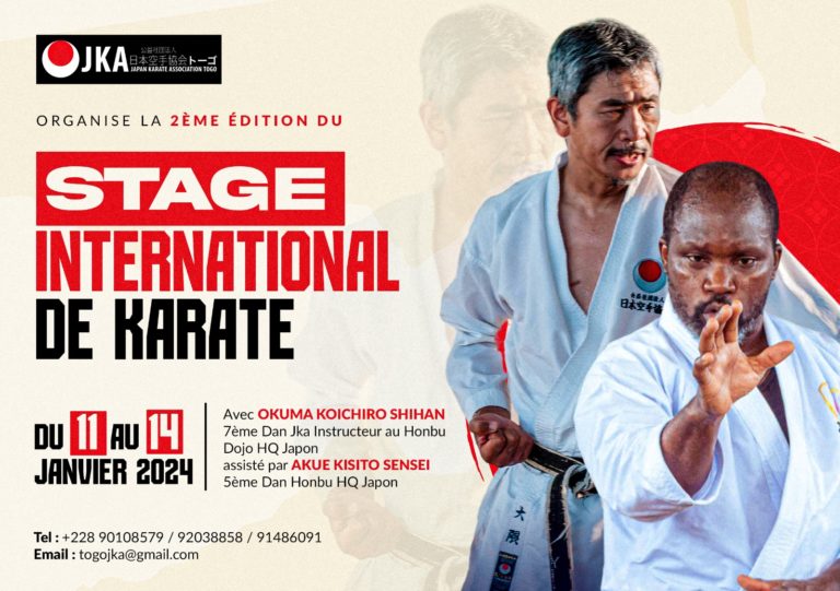 Parrainage / Stage International avec l’expert japonais Shihan OKUMA, CN 7è Dan JKA – Honbu Dojo HQ Japon