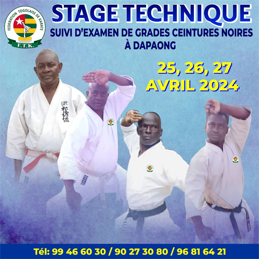 KARATE / 10 KARATEKAS PROMUS AUX GRADES SUPERIEURS DE CEINTURE NOIRE A DAPAONG